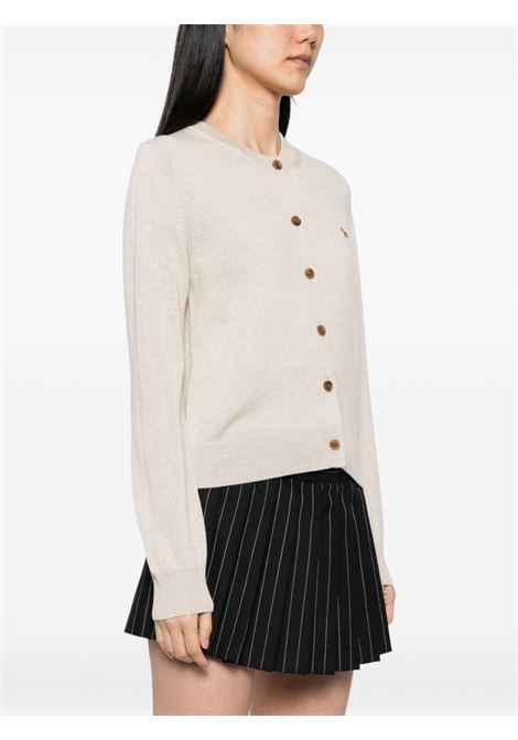 cardigan baby fox regular donna beige MAISON KITSUNÉ | PW00502KT1181H218